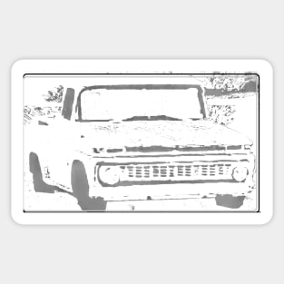 truck drawing Sticker